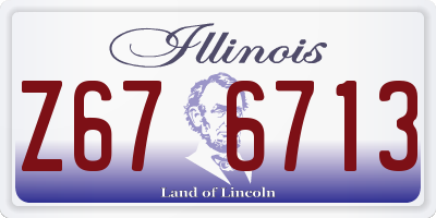 IL license plate Z676713