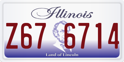 IL license plate Z676714