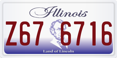 IL license plate Z676716