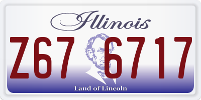 IL license plate Z676717