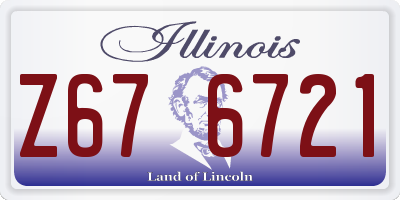 IL license plate Z676721