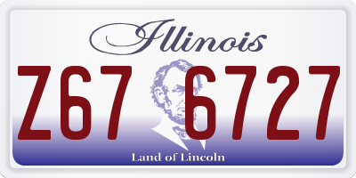 IL license plate Z676727