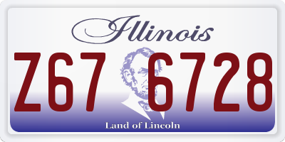 IL license plate Z676728