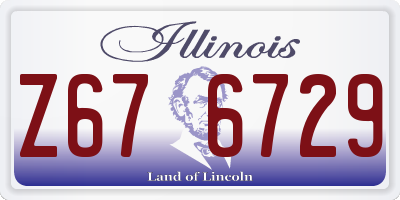 IL license plate Z676729