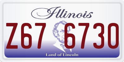 IL license plate Z676730