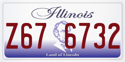 IL license plate Z676732