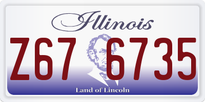 IL license plate Z676735