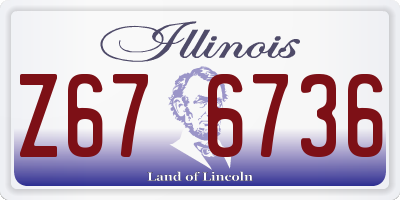 IL license plate Z676736