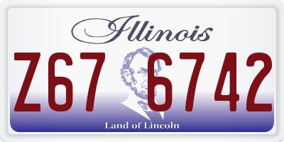 IL license plate Z676742