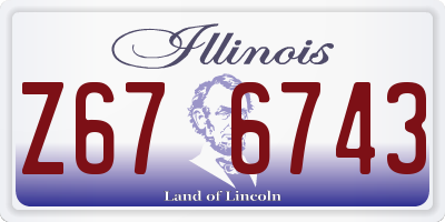 IL license plate Z676743