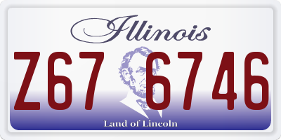 IL license plate Z676746