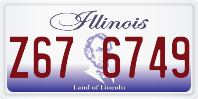 IL license plate Z676749