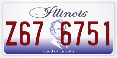 IL license plate Z676751
