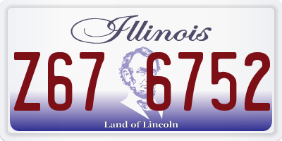 IL license plate Z676752