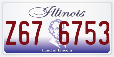 IL license plate Z676753