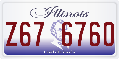 IL license plate Z676760