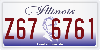 IL license plate Z676761