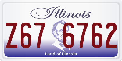IL license plate Z676762