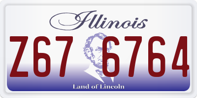IL license plate Z676764