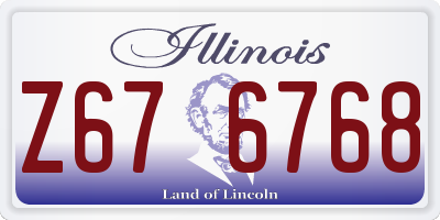 IL license plate Z676768