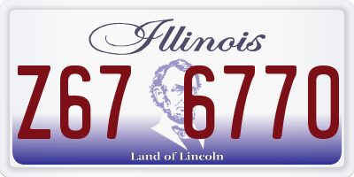 IL license plate Z676770