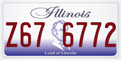 IL license plate Z676772