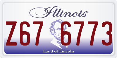 IL license plate Z676773