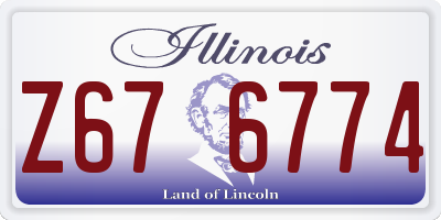 IL license plate Z676774