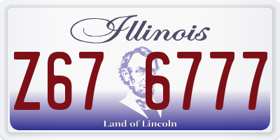 IL license plate Z676777