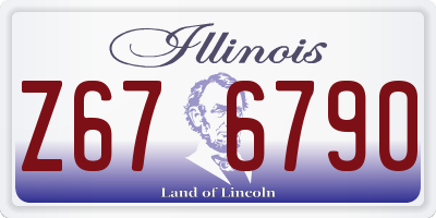 IL license plate Z676790