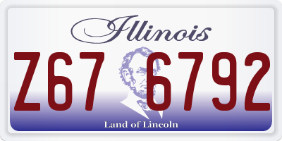 IL license plate Z676792