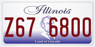 IL license plate Z676800