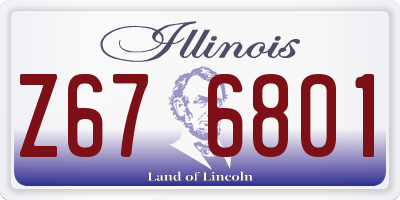 IL license plate Z676801