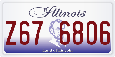 IL license plate Z676806
