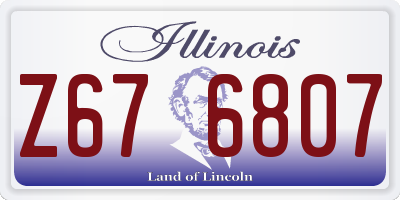 IL license plate Z676807