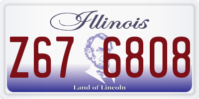 IL license plate Z676808