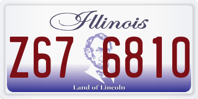 IL license plate Z676810