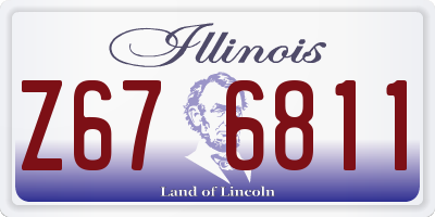 IL license plate Z676811