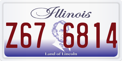 IL license plate Z676814
