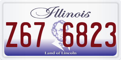 IL license plate Z676823