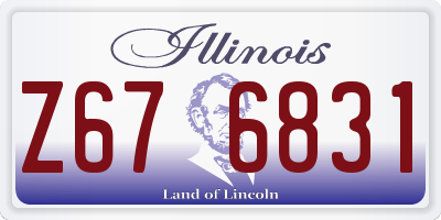 IL license plate Z676831