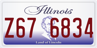 IL license plate Z676834