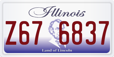 IL license plate Z676837