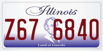IL license plate Z676840