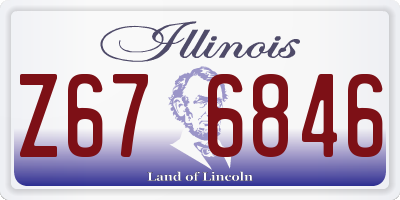 IL license plate Z676846