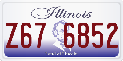 IL license plate Z676852