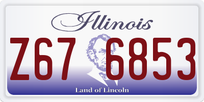 IL license plate Z676853