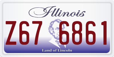 IL license plate Z676861