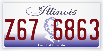 IL license plate Z676863