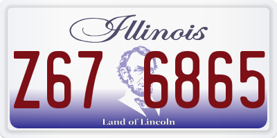 IL license plate Z676865